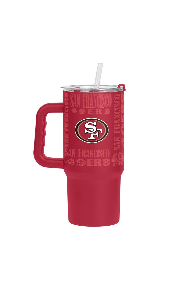 LOGO BRANDS San Francisco 49ers 24oz. Replay Powder Coat Tumbler, Main, color, Cardinal