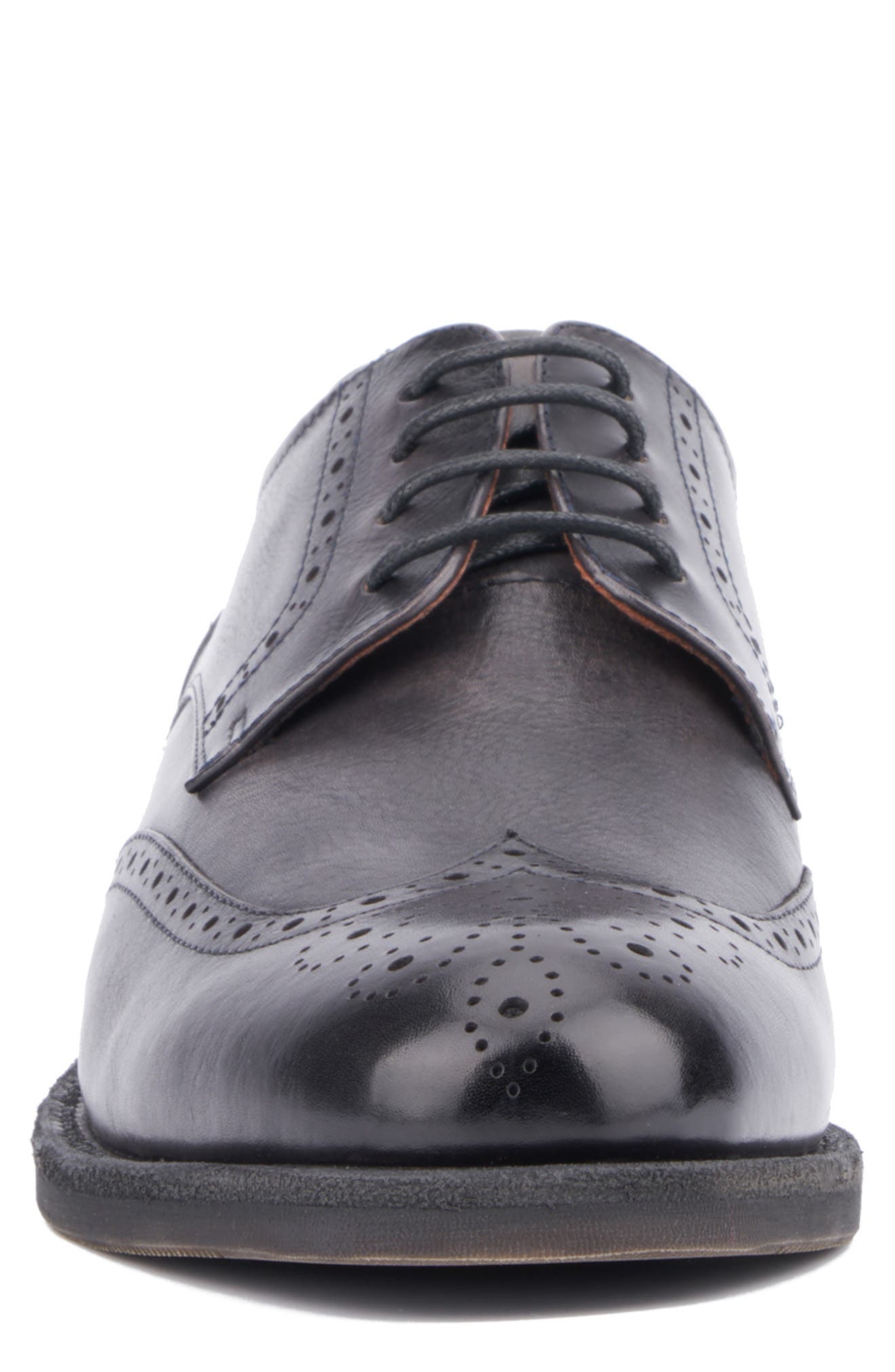 VINTAGE FOUNDRY Irwin Wingtip Derby, Alternate, color, Dark Grey