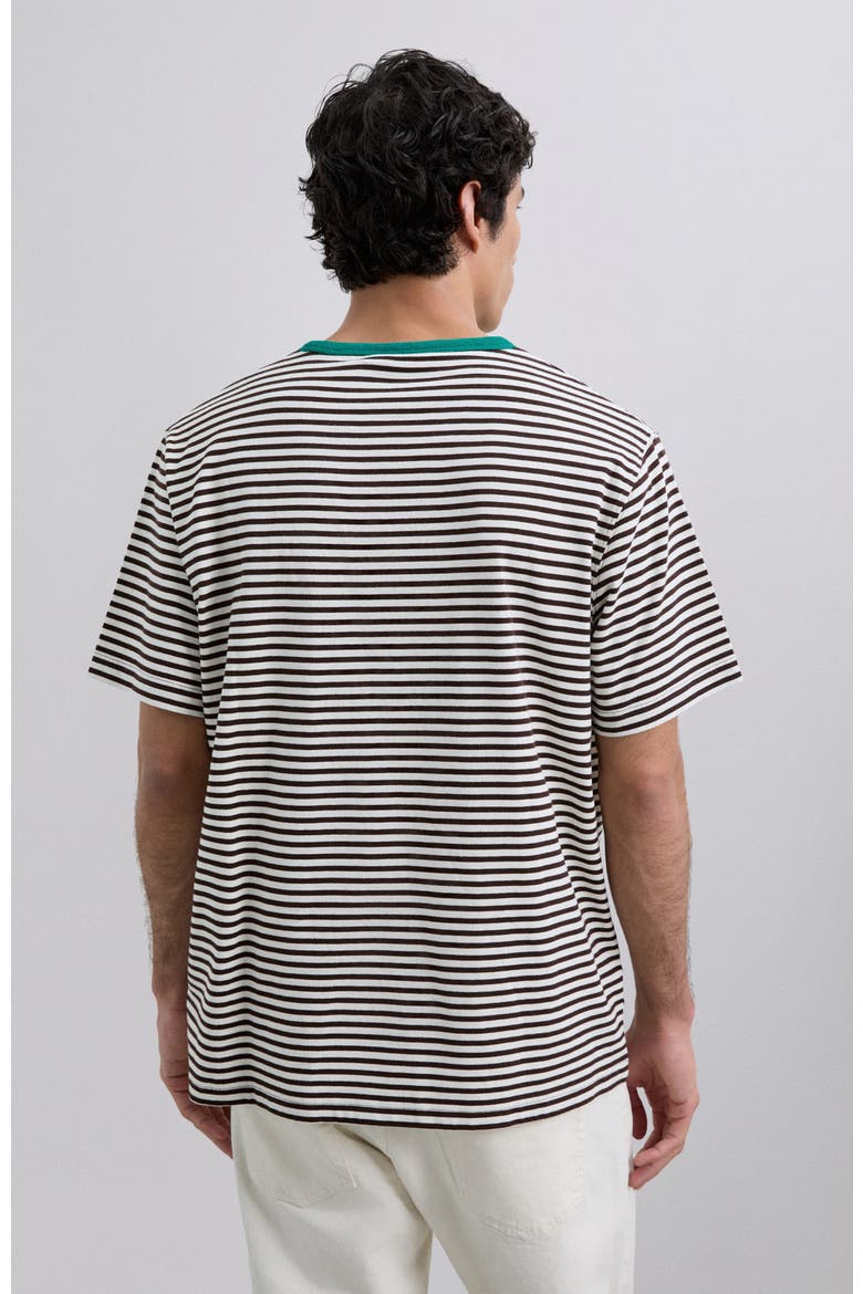 Stripedpocket Tee, Alternate, color, Darkbrown