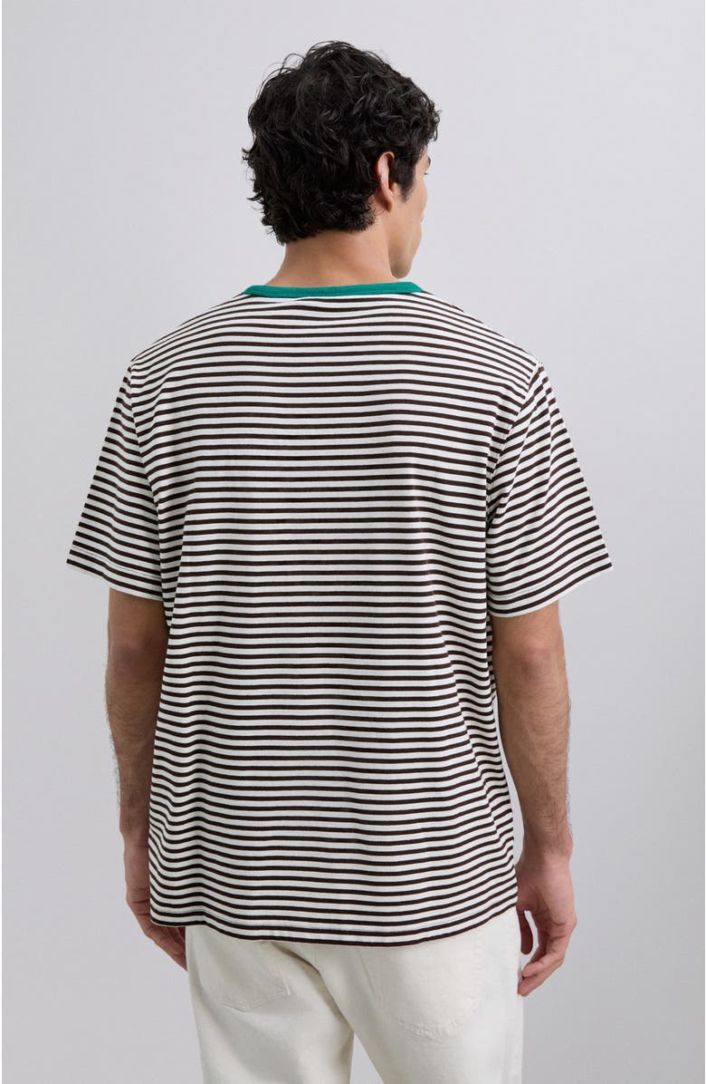 Scalpers Stripedpocket Tee, Alternate, color, Darkbrown