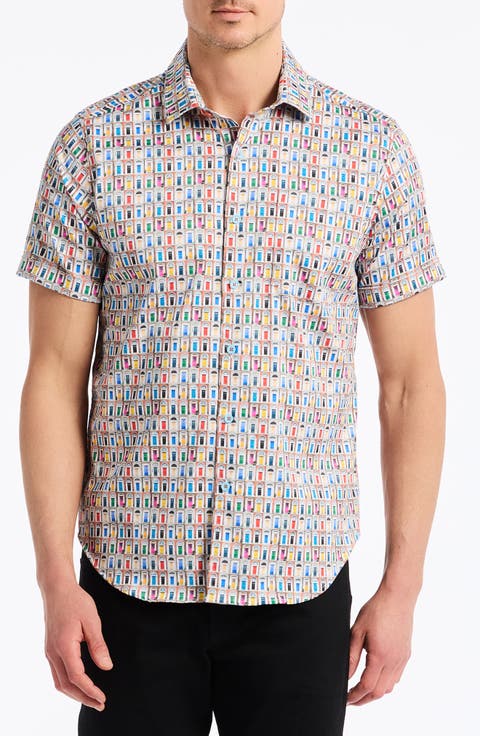 Livingston Stretch Short Sleeve Button-Up Shirt