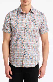 Robert Graham Livingston Stretch Short Sleeve Button-Up Shirt