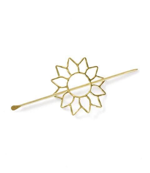 Suryamukhi Sunflower Hair Pin - Slide with Stick