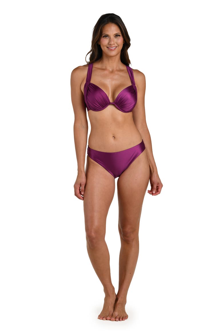 Earth Underwire Bikini Top, Alternate, color, BERRY