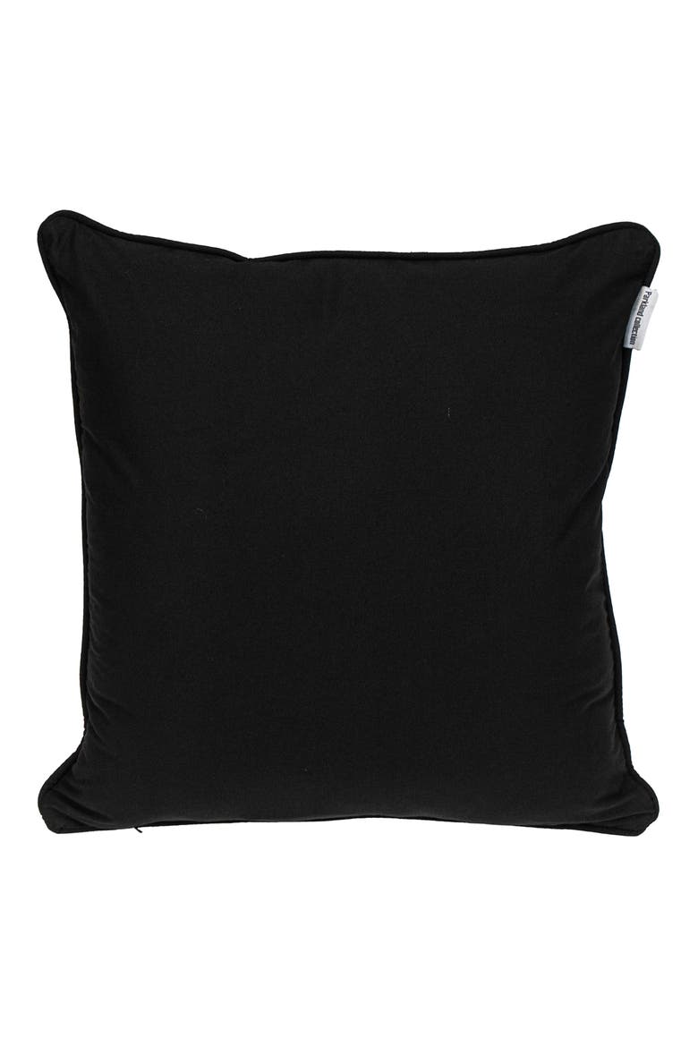 Chano Embroidered Throw Pillow, Alternate, color, BLACK