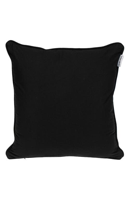 Parkland Collection Chano Embroidered Throw Pillow In Black