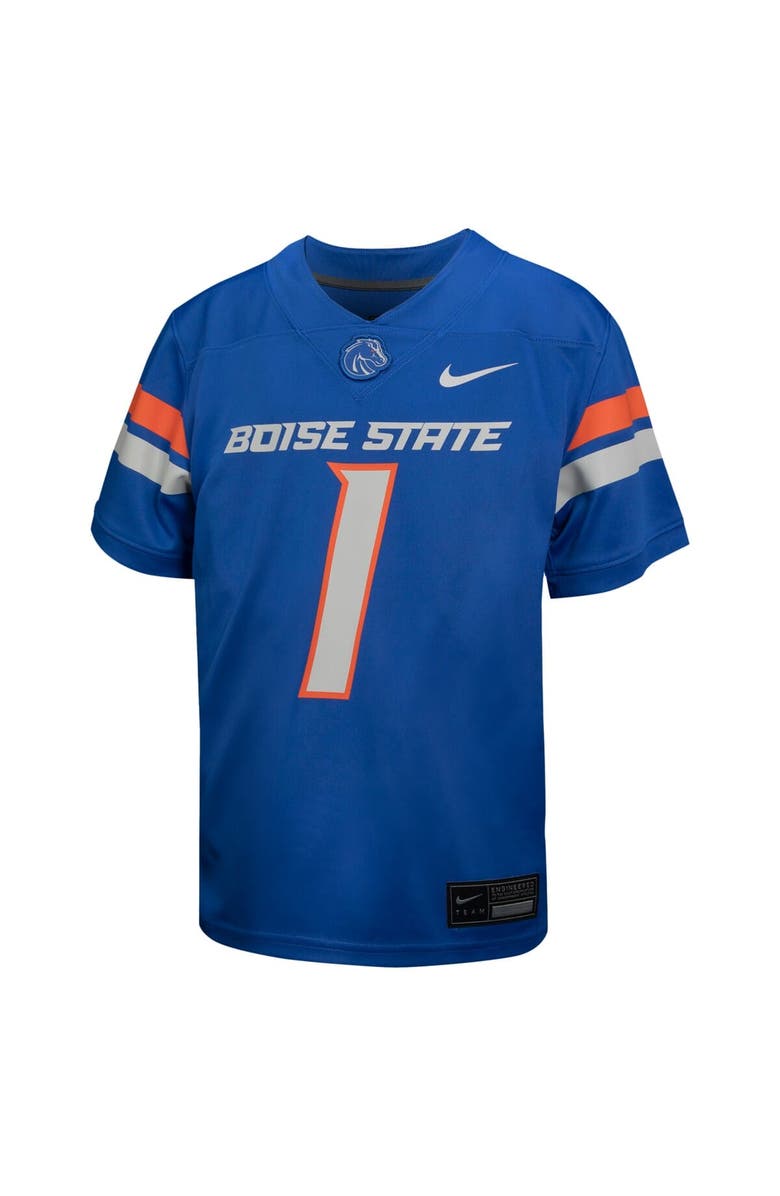Nike Youth Nike #1 Royal Boise State Broncos Untouchable Football Jersey, Alternate, color, Royal