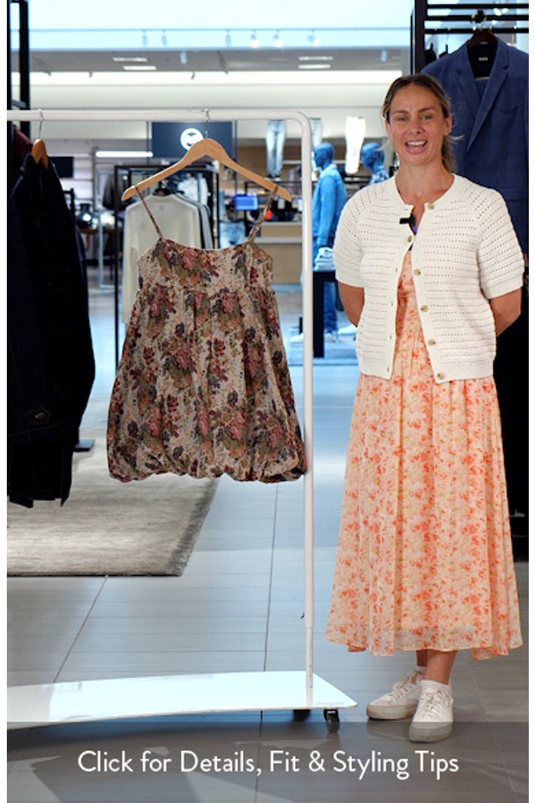 Hallie Floral Brocade Bubble Hem Minidress video