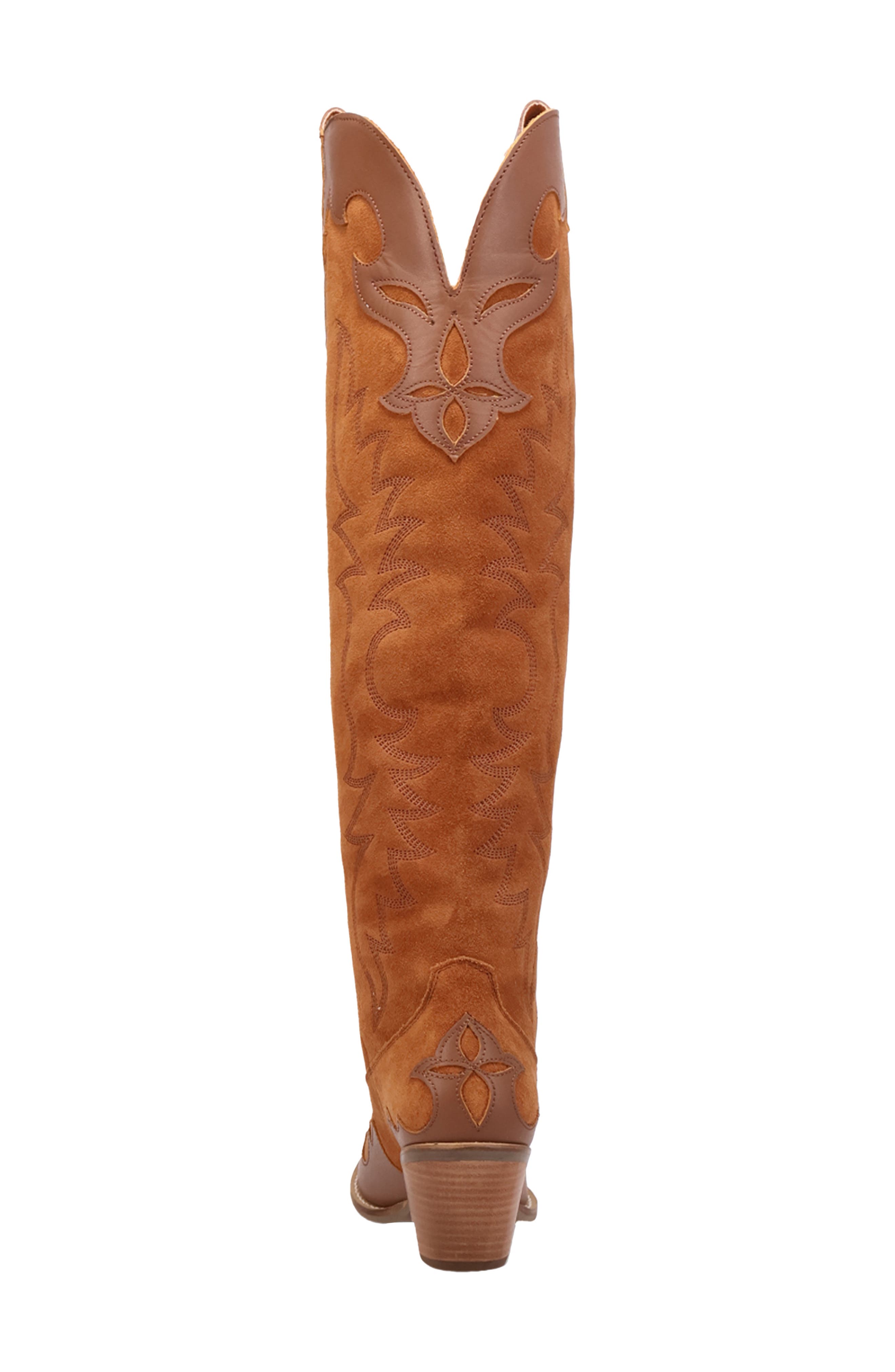 Dingo Drama Queen Over the Knee Western Boot, Alternate, color, Camel