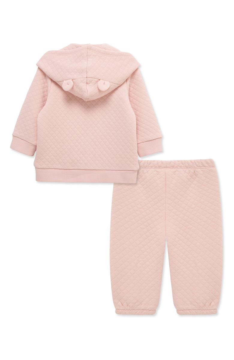 Little Me Quilted Full Zip Hoody & Sweatpants Set, Alternate, color, 