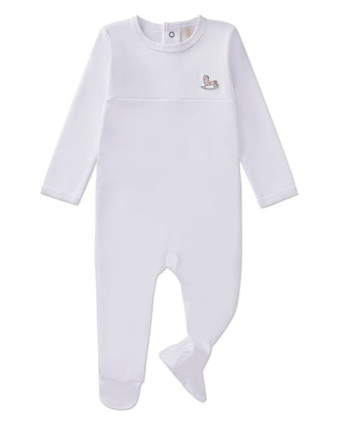 Baby  Embroidered Pima Cotton Footie (Baby)