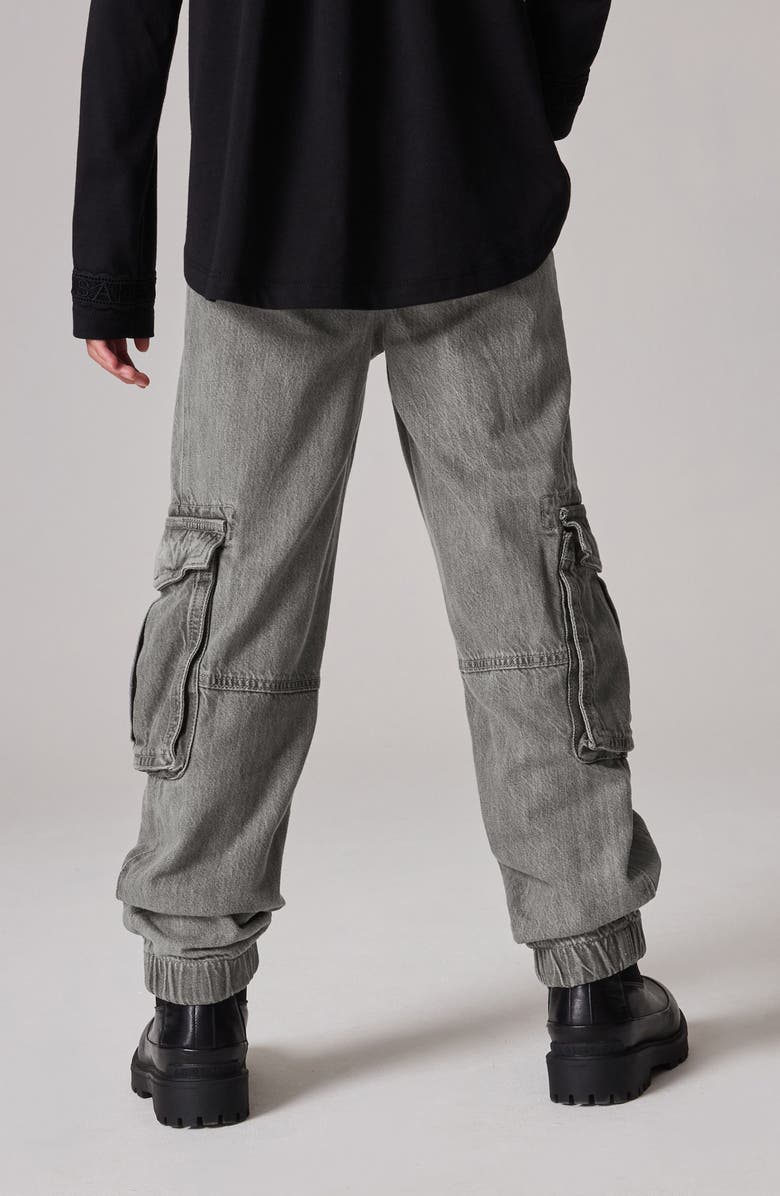 smALLSAINTS by ALLSAINTS Kids' Denim Cargo Joggers, Alternate, color, 