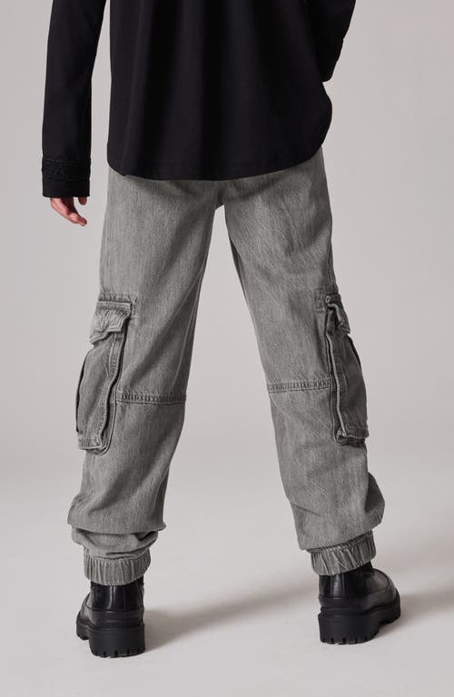 Smallsaints By Allsaints Kids' Denim Cargo Joggers In Gray