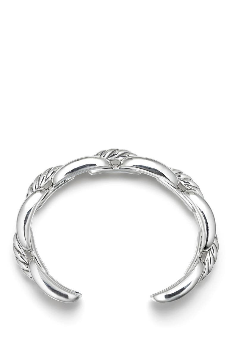 Wellesley Chain Link Cuff Bracelet, Alternate, color, SILVER