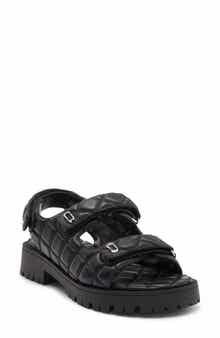 'J' Quilted Sandal