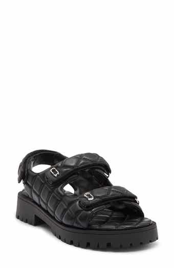 'J' Quilted Sandal