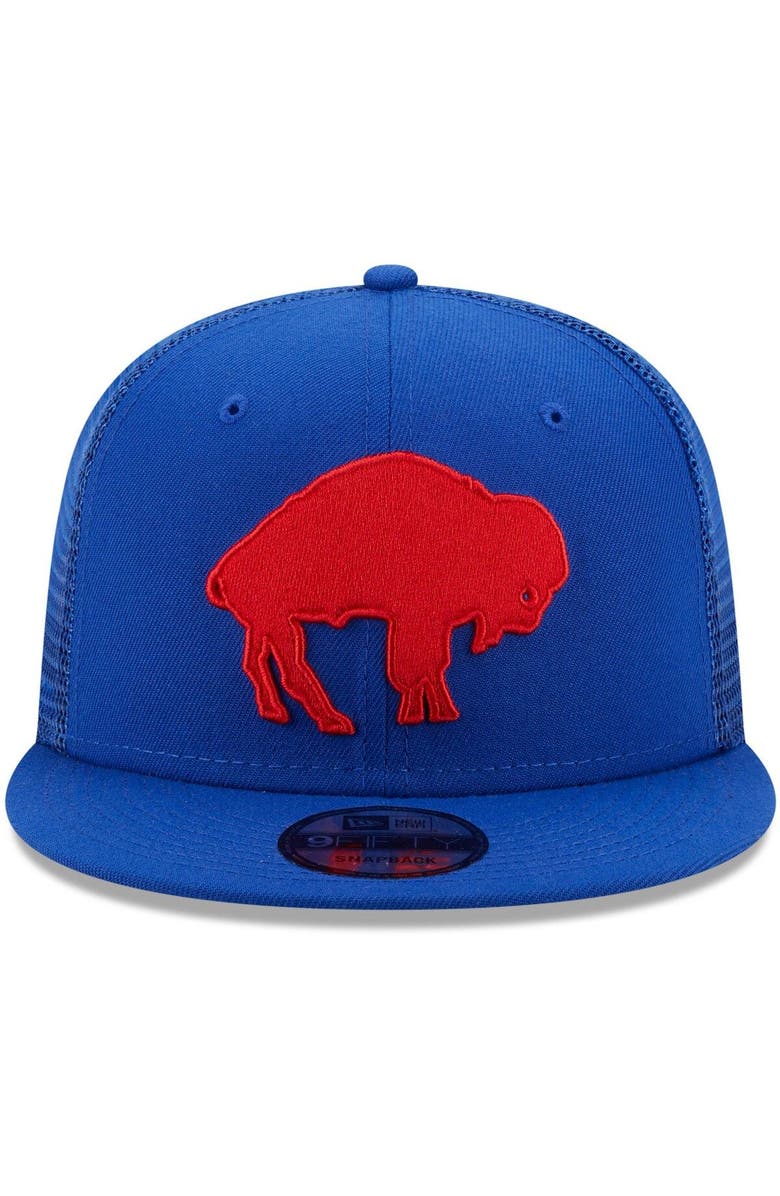 New Era Men's New Era Royal Buffalo Bills Historic Logo Classic Trucker 9FIFTY Snapback Hat, Alternate, color, 