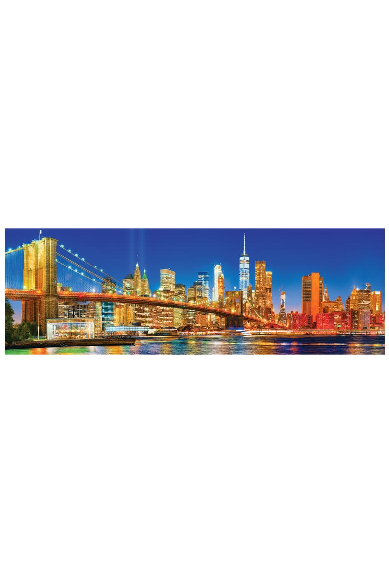 Brooklyn Bridge 1000pc Panoramic Puzzle, Alternate, color, Multicolor