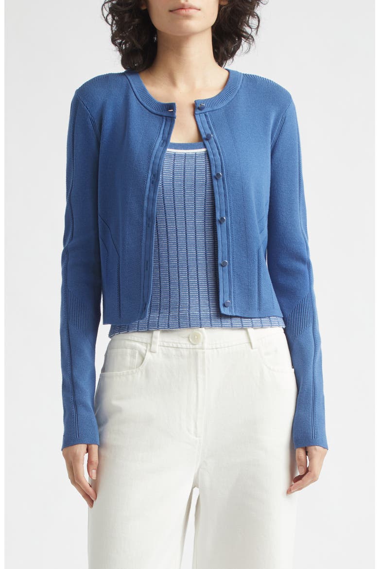 Vicki Crop Cardigan, Main, color, OCEAN