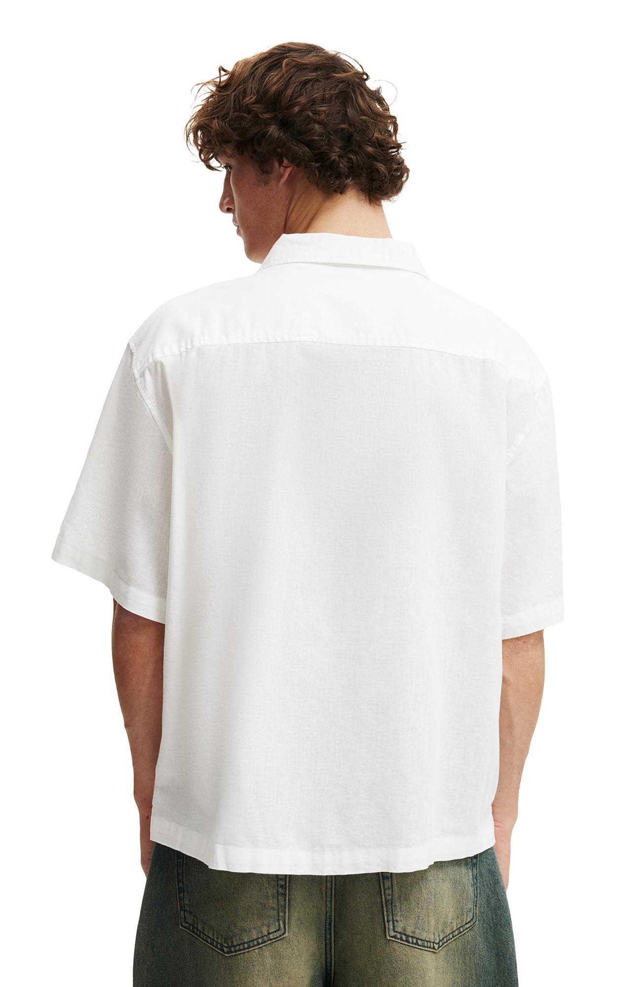 Men's Eli Linen Blend Short Sleeve Shirt - image 4
