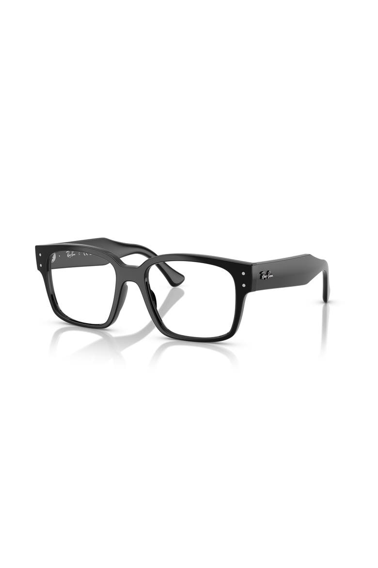 53mm Square optical glasses, Main, color, Black