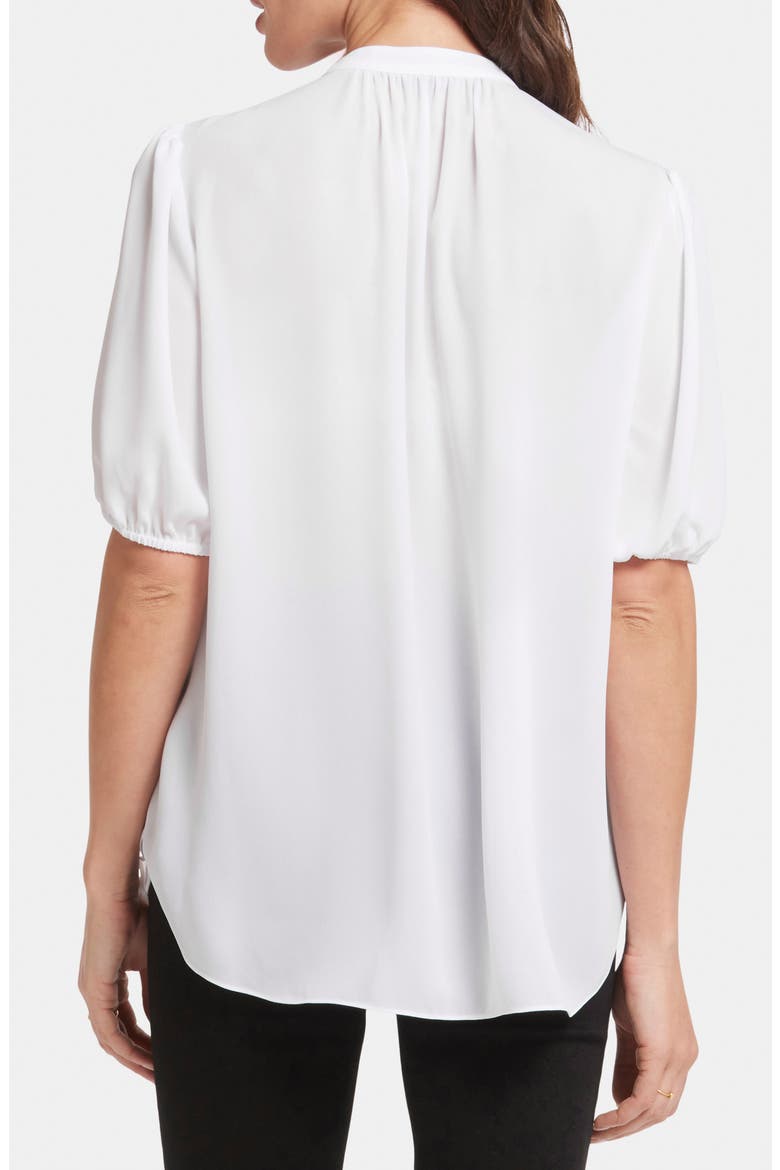 Puff Sleeve Popover Top, Alternate, color, OPTIC WHITE