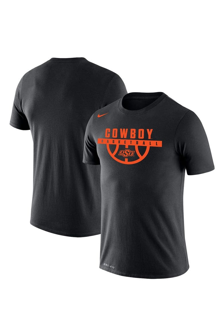 Men's Nike Black Oklahoma State Cowboys Basketball Drop Legend Performance T-Shirt, Main, color, Black