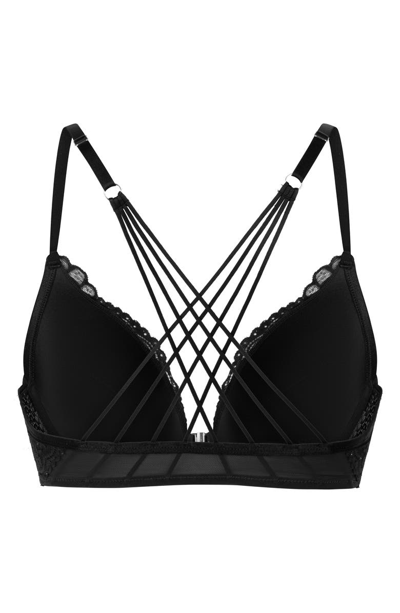 Hunkemöller Sabrina Push-Up Bra, Alternate, color, Caviar