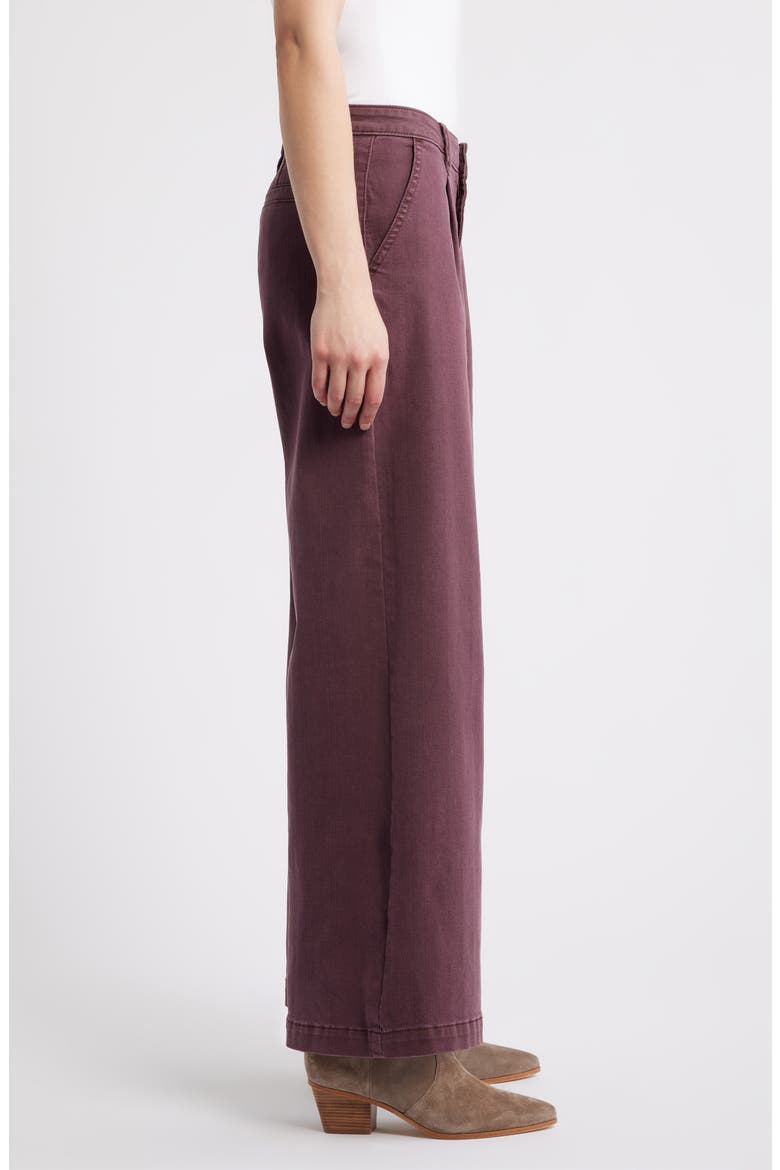 Wide Leg Trouser Jeans, Alternate, color, PLUM