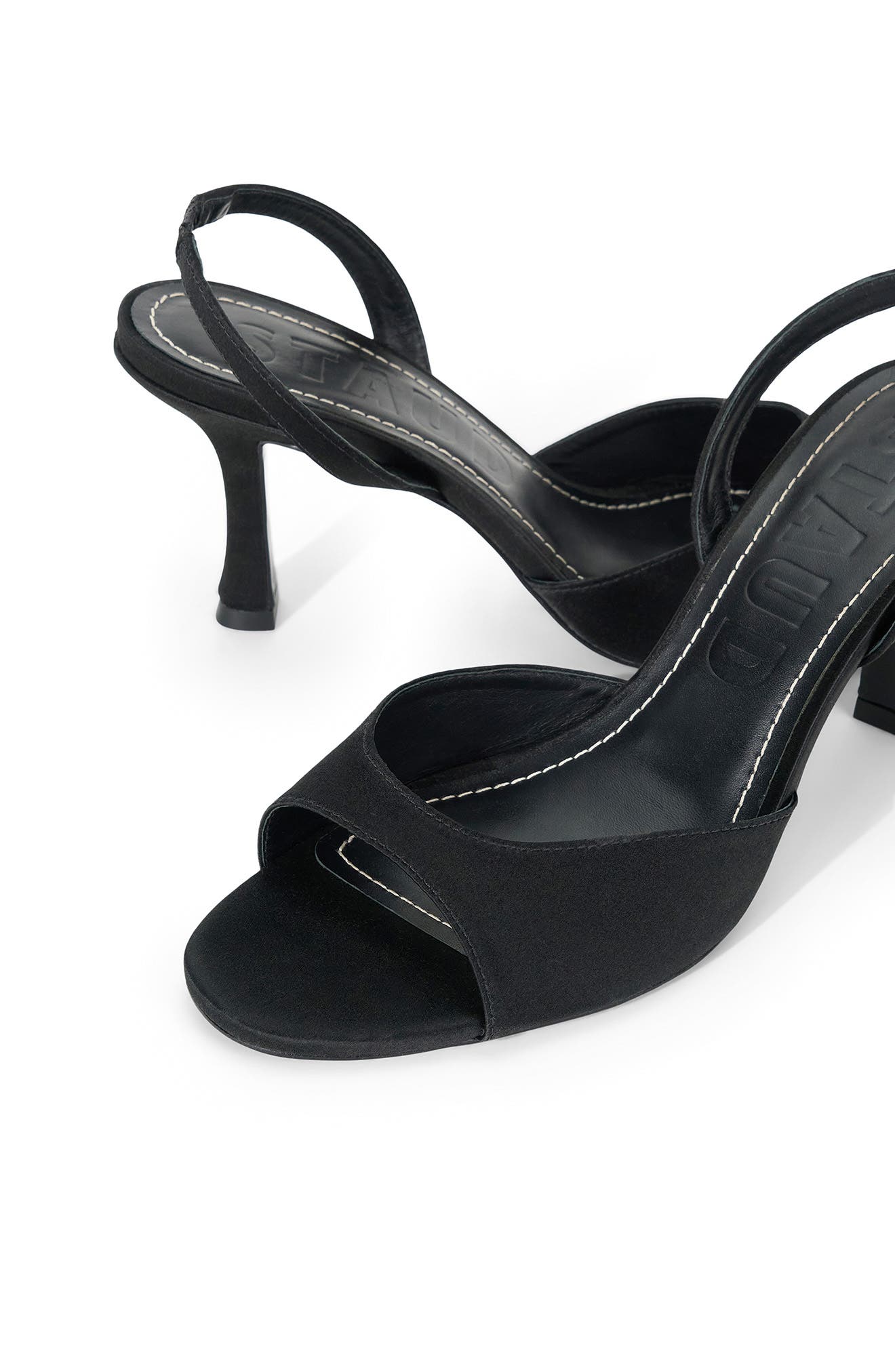 STAUD Brigitte Slingback Slide Sandal, Alternate, color, Black