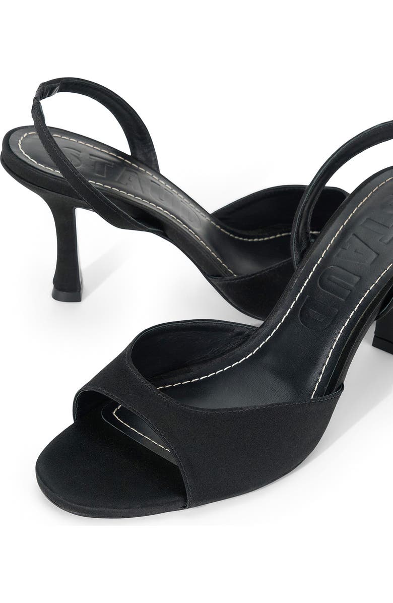 STAUD Brigitte Slingback Slide Sandal, Alternate, color, Black