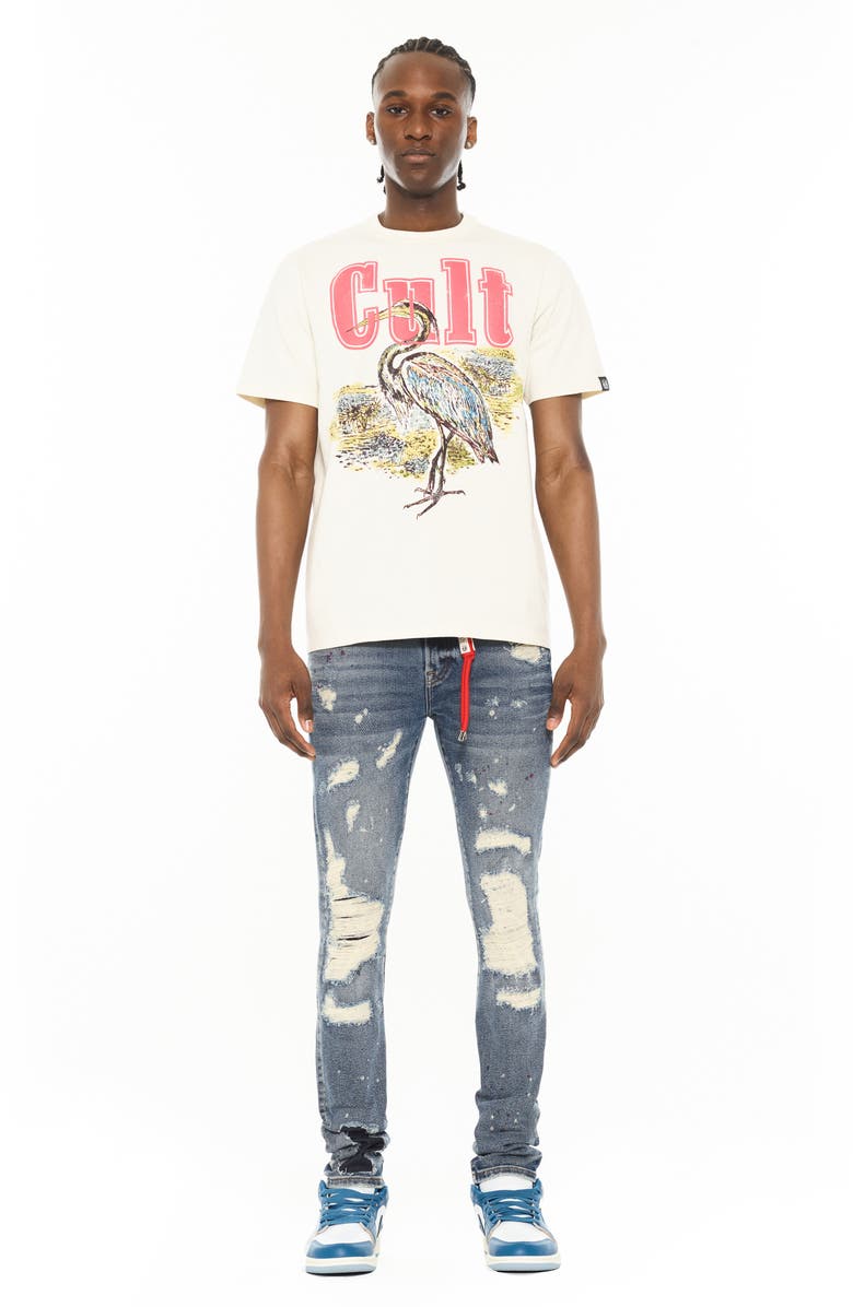 Cult of Individuality Punk 601 Ripped Super Skinny Jeans, Alternate, color, Arlo