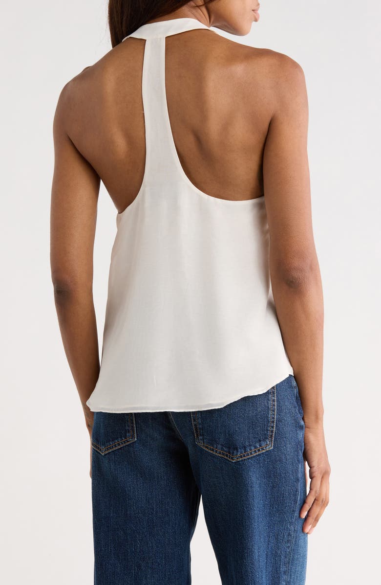 TWP Carries Cotton & Silk Racerback Tank, Alternate, color, Ivory