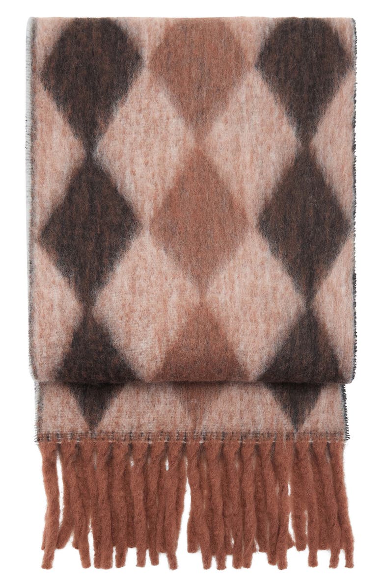 MANGO Argyle Scarf, Main, color, 