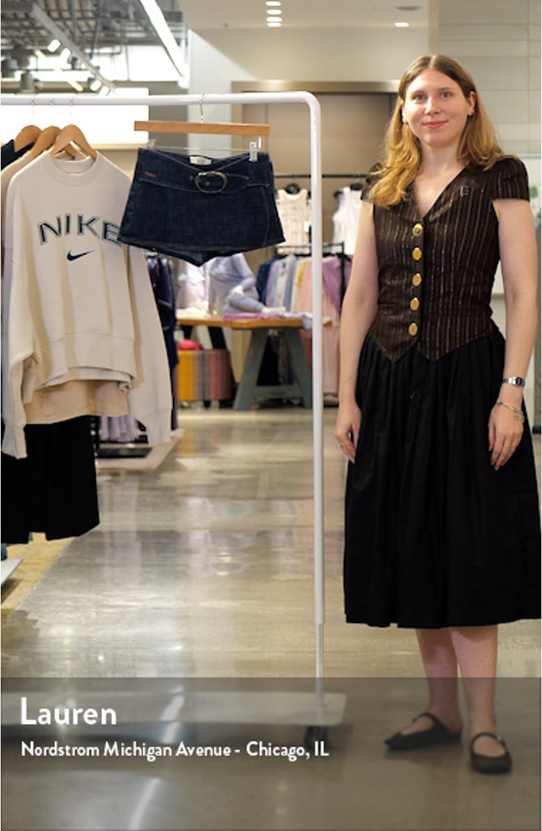 Missy Belted Low Rise Denim Miniskort, sales video thumbnail