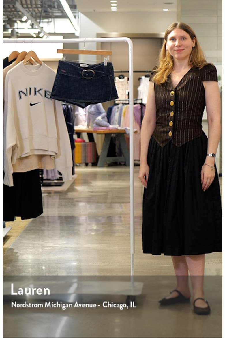 Missy Belted Low Rise Denim Miniskort video