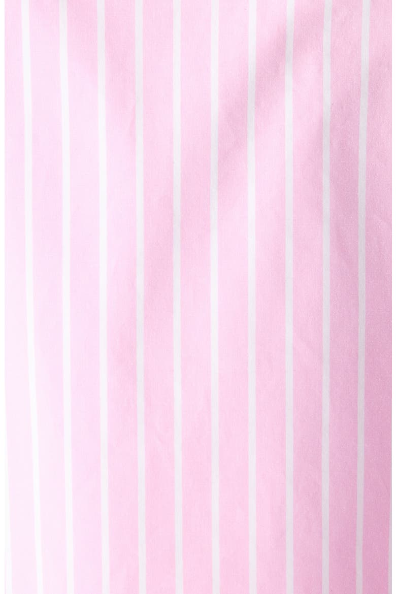 Folded Stripe Cotton Poplin Button-Up Shirt, Alternate, color, 5621 PINK/ WHITE