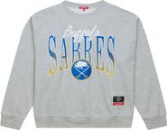Mitchell & Ness Women's Mitchell & Ness  Heather Gray Buffalo Sabres Hockey Night Sweatshirt