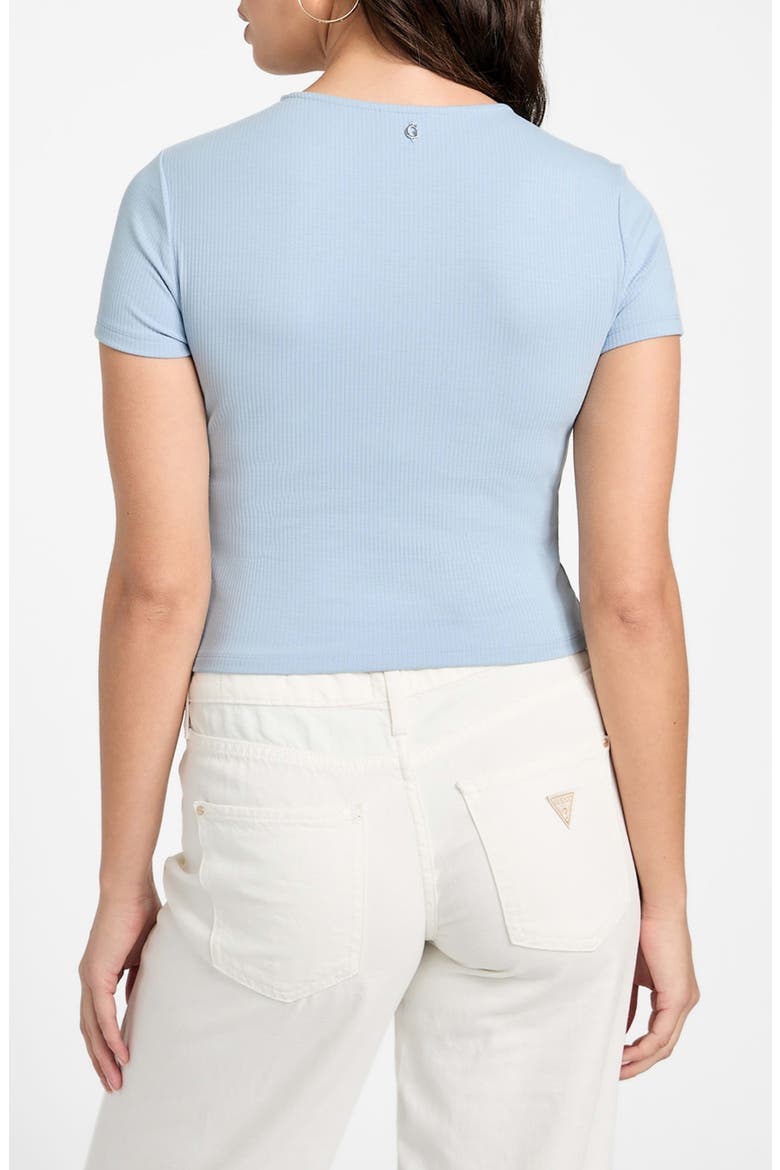 Terra Ribbed Crop T-Shirt, Alternate, color, CHANNEL BLUE