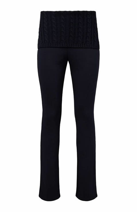 Cable Knit Roll Over Pant