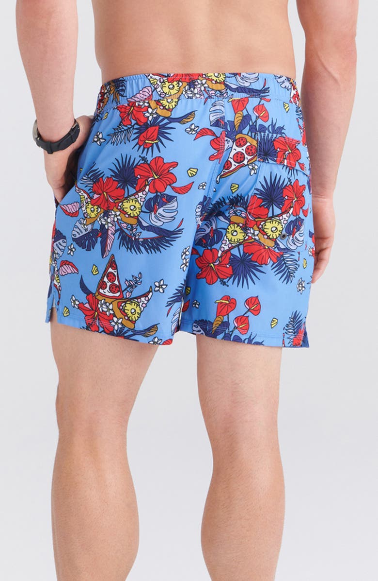 SAXX Floral Print 2N1 Volley Shorts, Alternate, color,