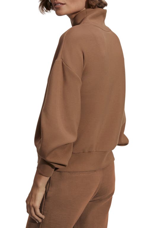 Varley Davidson Woven Sweatshirt In Taupe Marl