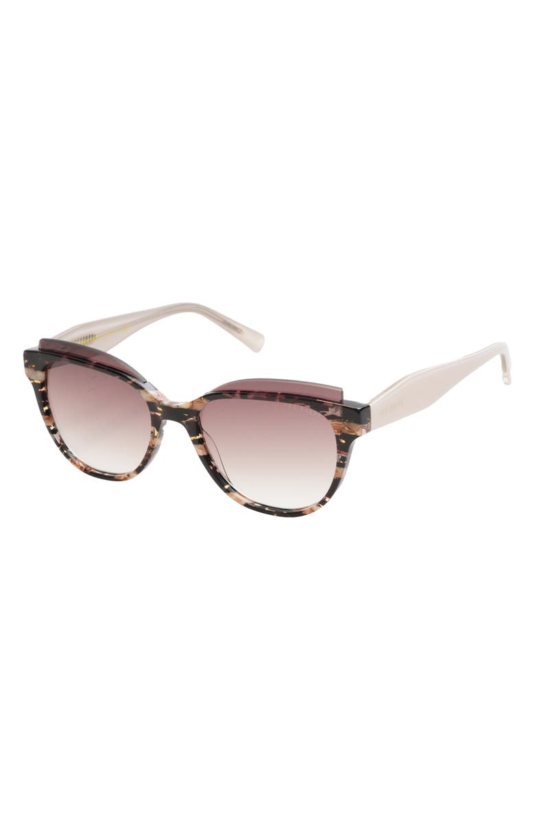 Ted Baker London 57mm Cat Eye Sunglasses, Alternate, color, 