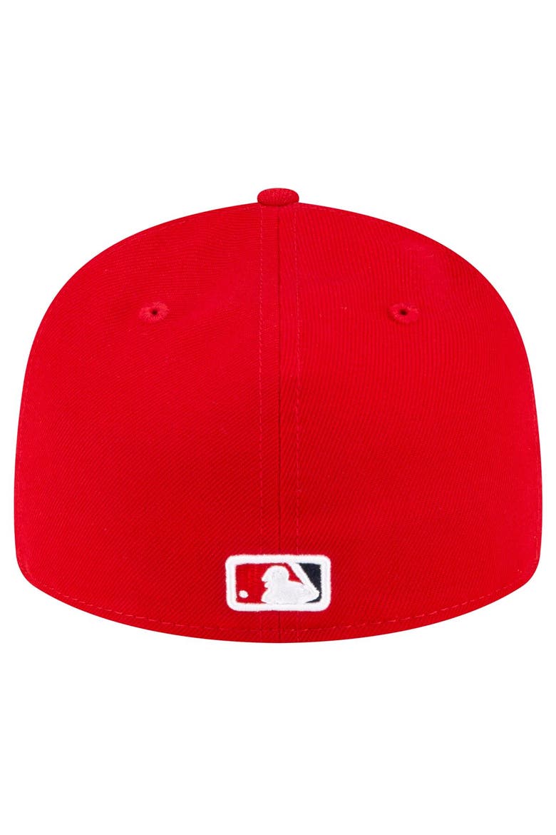 Men's New Era  Red Los Angeles Angels Game Authentic Collection On-Field Low Profile 59FIFTY Fitted Hat, Alternate, color, Red