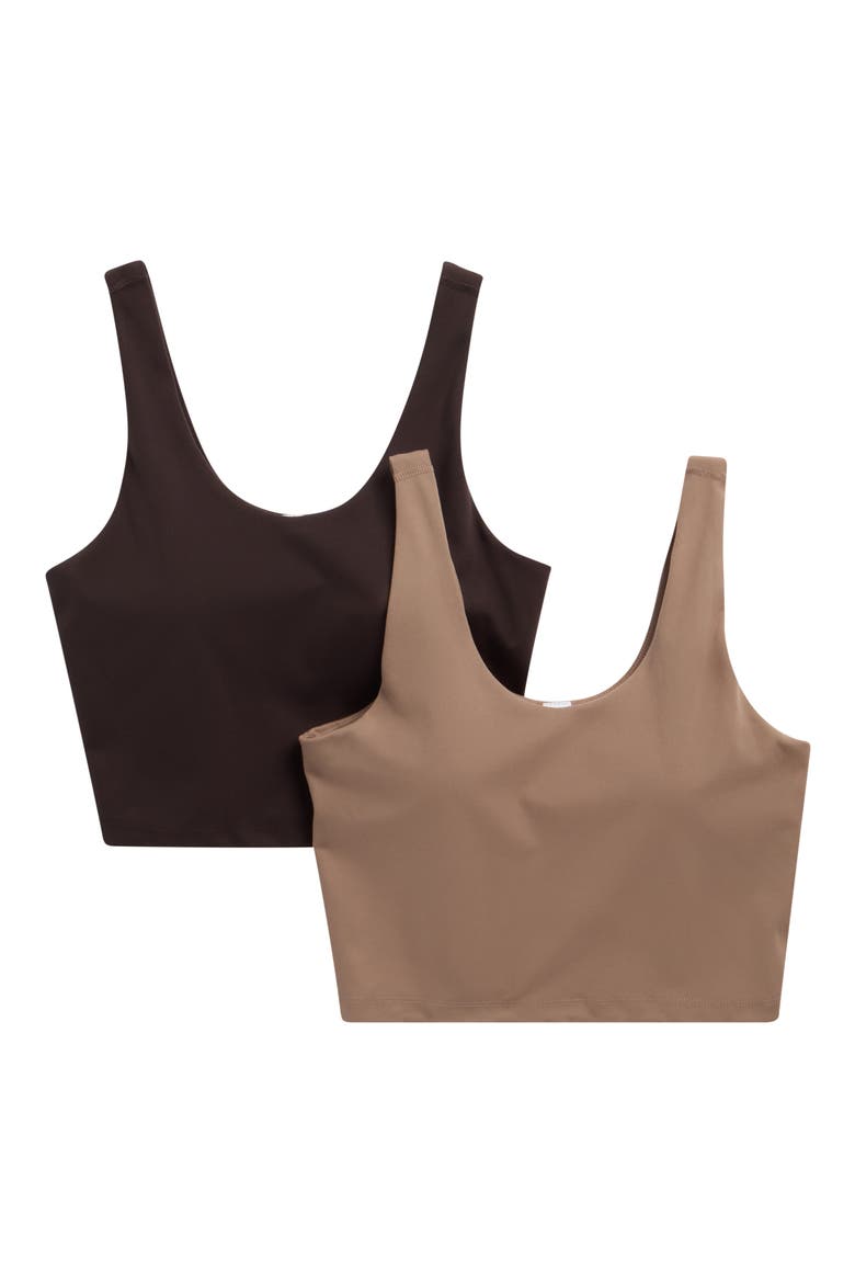Lux Everyday Cloud Support Tank Set, Main, color, CHOCOLATE TORTE/ MOUNTAIN
