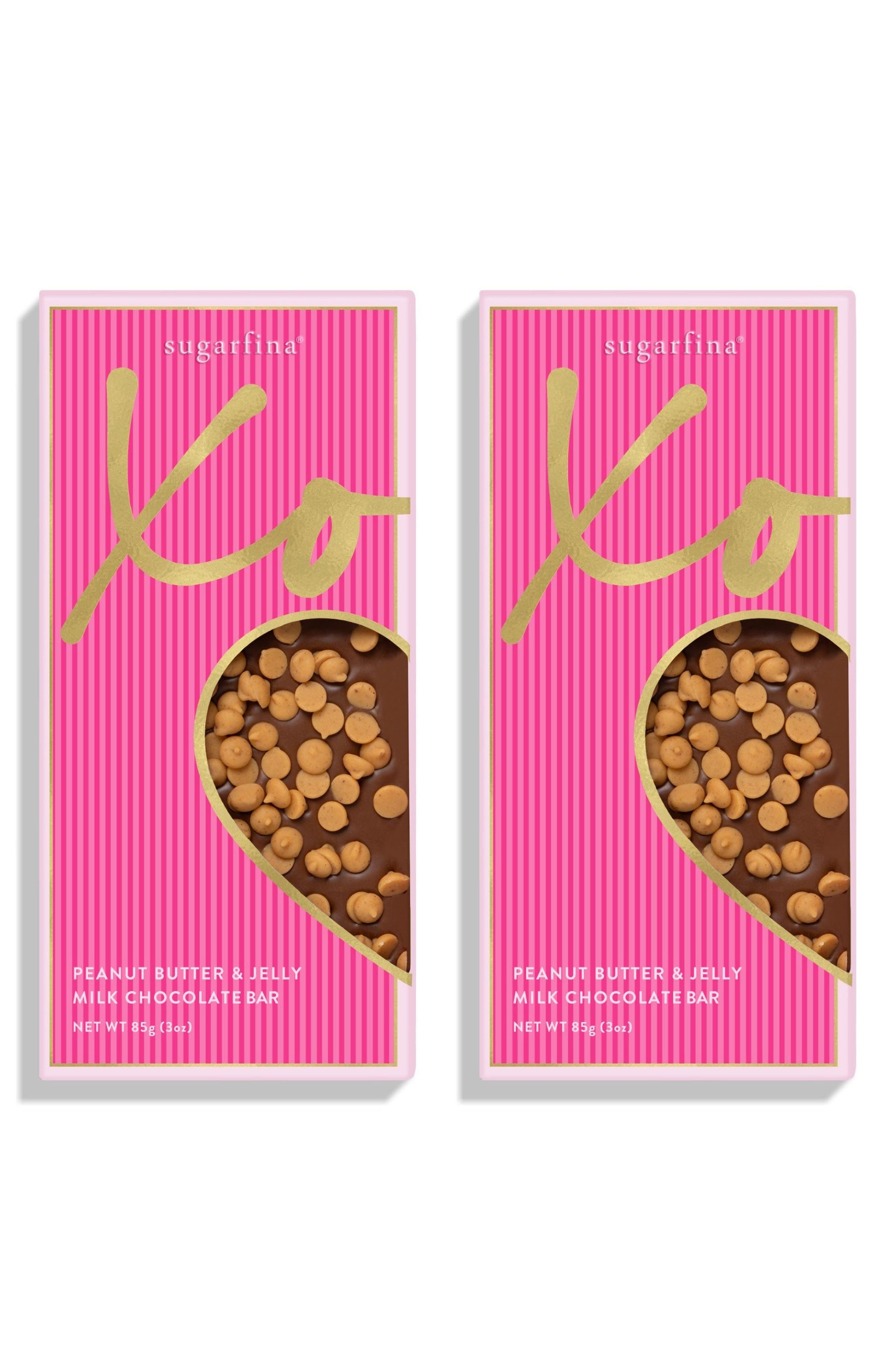 sugarfina Set of 2 Peanut Butter & Jelly Chocolate Bars