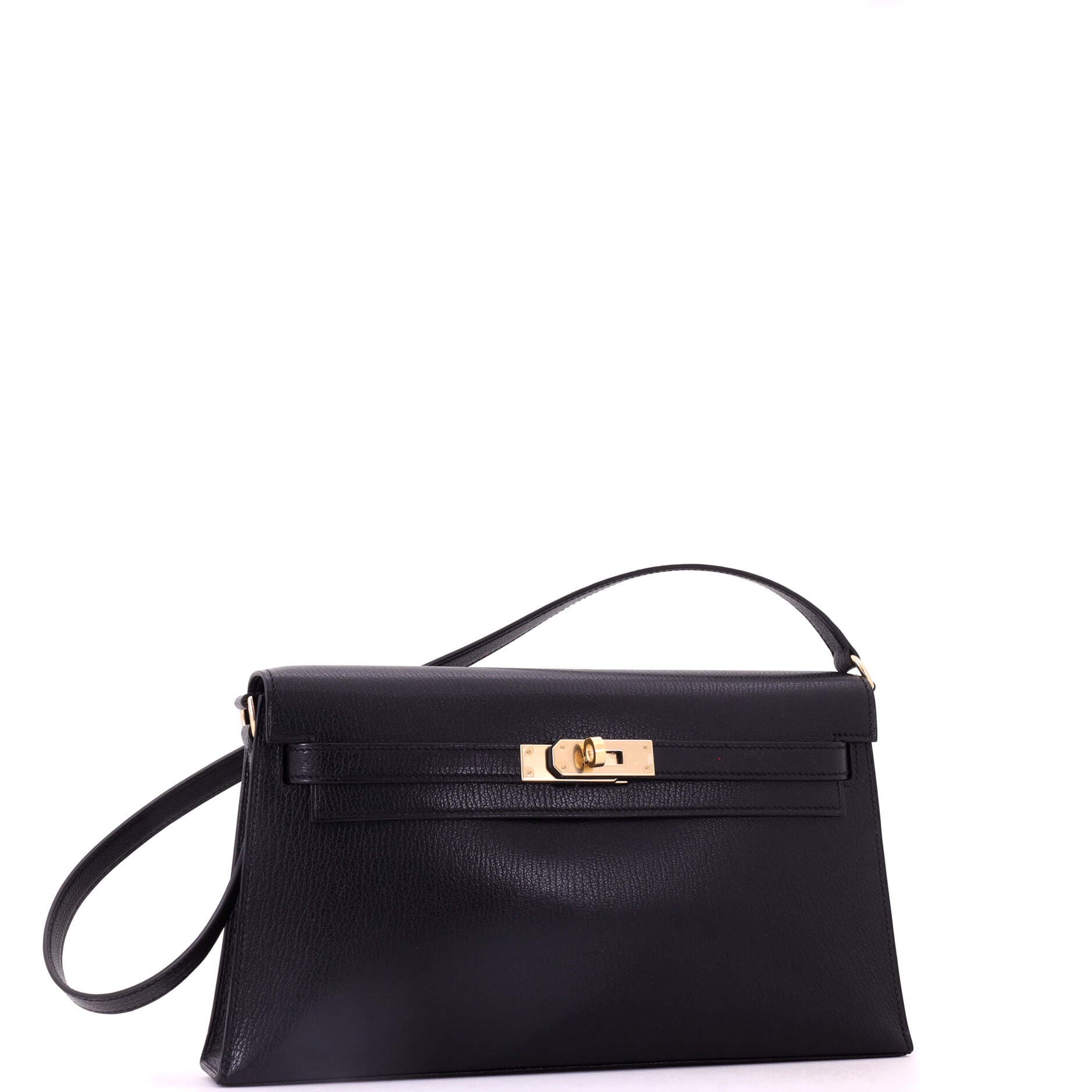 Kelly Elan Shoulder Bag Chevre Chamkila, Alternate, color, Black