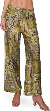 MELLODAY Floral Print Ankle Pants