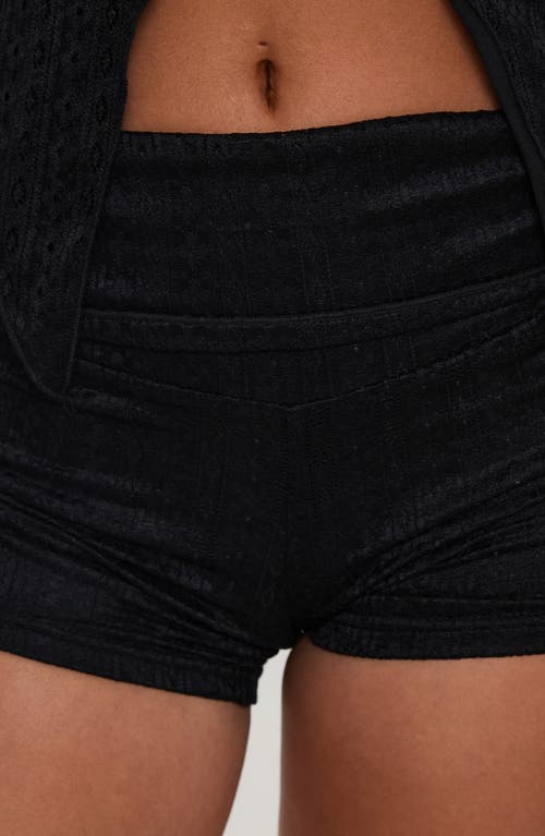 Princess Polly Moderna Lace Shorts In Black