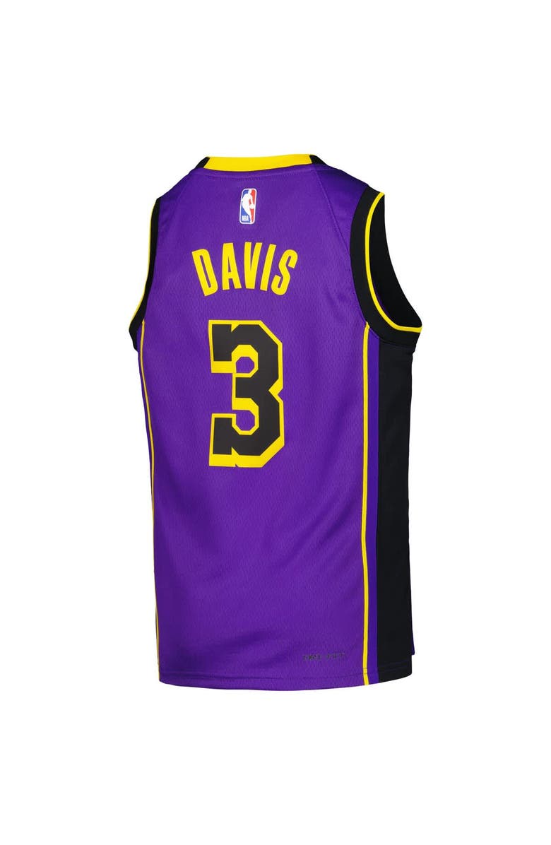 Jordan Brand Youth Jordan Brand Anthony Davis Purple Los Angeles Lakers 2022/23 Swingman Jersey - Statement Edition, Alternate, color, Purple